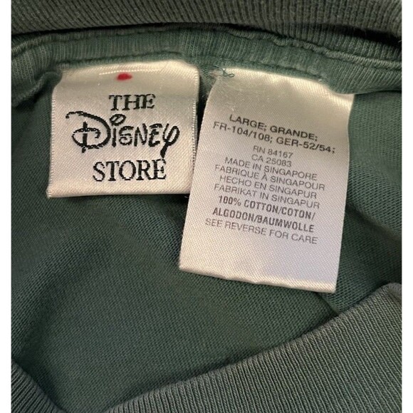 Vintage Disney 101 Dalmations Green T-Shirt Embroidered Disney Store Men’s Large - Picture 5 of 6
